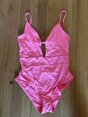 Sexy BECCA One Piece Coral Pink Swimsuit
